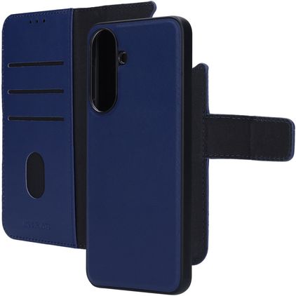 Mobiparts Samsung Galaxy A57 Hoesje Echt Leer Uitneembare 2in1 Bookcase Portemonnee - Blauw