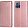 Mobigear Wallet Motorola Edge 30 Fusion Hoesje Bookcase Portemonnee - Roségoud