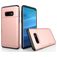 Mobigear Card Samsung Galaxy S10e Hoesje Hardcase Backcover Shockproof met Pasjeshouder - Roségoud