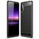 Mobigear Brushed Slim Sony Xperia 10 II Hoesje Flexibel TPU Backcover - Zwart