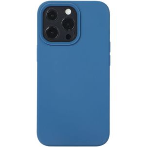 Mobigear Rubber Touch iPhone 14 Pro Siliconen Hoesje Backcover - Blauw