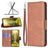 Mobigear Excellent Motorola Moto E32s Hoesje Bookcase Portemonnee - Bruin