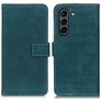Mobigear Croco Samsung Galaxy S21 FE Hoesje Bookcase Portemonnee - Groen