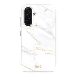 MIO Samsung Galaxy A56 MagSafe Hoesje Hardcase Backcover - White Marble