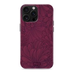MIO iPhone 16 Pro MagSafe Hoesje Hardcase Backcover - Berry Blooms