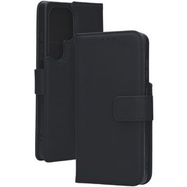 Mobiparts Samsung Galaxy S25 Ultra Hoesje Echt Leer Bookcase Portemonnee - Zwart Mobiparts Samsung Galaxy S25 Ultra Hoesje Echt Leer Bookcase Portemonnee - Zwart