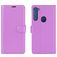 Mobigear Classic Motorola One Fusion Plus Hoesje Bookcase Portemonnee - Paars