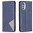 Mobigear Rhombus Slim Motorola Moto E32 Hoesje Bookcase - Blauw