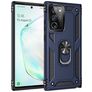 Mobigear Armor Ring Samsung Galaxy Note 20 Hoesje Hardcase Backcover Shockproof met Ringhouder - Blauw