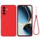 Mobigear Rubber Touch Samsung Galaxy A56 Siliconen Hoesje Backcover - Rood