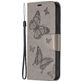 Mobigear Butterfly Samsung Galaxy A54 Hoesje Bookcase Portemonnee - Grijs