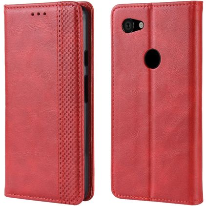 Mobigear Sensation Google Pixel 3a Hoesje Bookcase Portemonnee - Rood