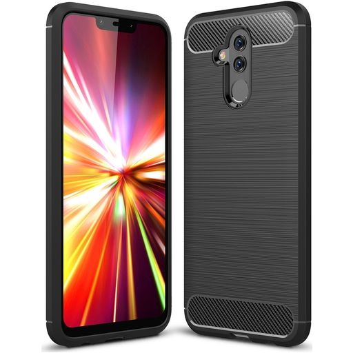 Mobigear Brushed Slim Huawei Mate 20 Lite Hoesje Flexibel TPU Backcover - Zwart