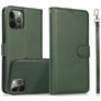 Mobigear Wallet iPhone 16 Pro Max Hoesje Uitneembare 2in1 Bookcase Portemonnee - Groen