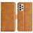 Mobigear Slim Magnet Samsung Galaxy A33 Hoesje Bookcase Portemonnee - Cognac