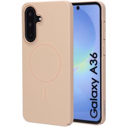 Mobiparts Slim Line Samsung Galaxy A36 MagSafe Hoesje Hardcase Backcover - Dune Sand