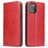 Fierre Shann Art iPhone 12 Mini Hoesje Bookcase Portemonnee - Rood