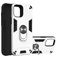Mobigear Armor Ring iPhone 12 Pro Max Hoesje Hardcase Backcover Shockproof met Ringhouder - Zilver