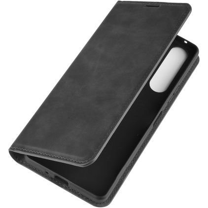 Mobigear Retro Slim Sony Xperia 10 II Hoesje Bookcase Portemonnee - Zwart