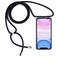 Mobigear Lanyard iPhone 11 Flexibel TPU Hoesje met koord - Transparant / Zwart
