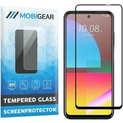 Mobigear Premium HTC Desire 21 Pro Glazen Screenprotector - Case Friendly - Zwart