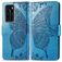 Mobigear Butterfly Huawei P40 Hoesje Bookcase Portemonnee - Blauw