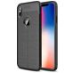 Mobigear Luxury iPhone XS Max Hoesje Flexibel TPU Backcover - Zwart