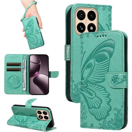 Mobigear Butterfly Xiaomi 15T Hoesje Bookcase Portemonnee - Groen