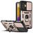 Mobigear Armor Ring Cam Slide POCO F4 GT Hoesje Hardcase Backcover Shockproof met Ringhouder en Camera Slider - Roségoud