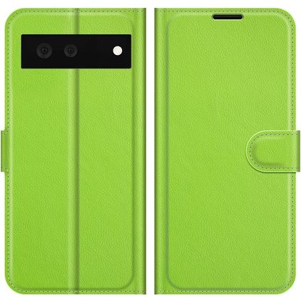 Mobigear Classic Google Pixel 6 Hoesje Bookcase Portemonnee - Groen