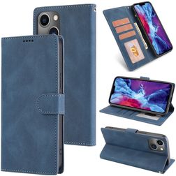 Mobigear Wallet iPhone 14 Plus Hoesje Bookcase Portemonnee - Blauw