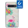My Style Magneta Samsung Galaxy S10 Hoesje Flexibel TPU Backcover - Flamingo