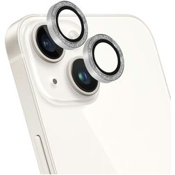 Mobiparts iPhone 14 Glazen Camera Lens Protector - Case Friendly - Zilver