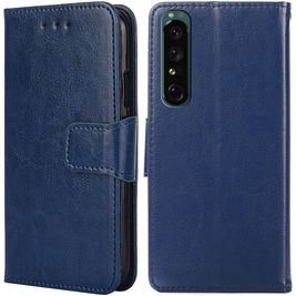 Mobigear Wallet Sony Xperia 1 IV Hoesje Bookcase Portemonnee - Donkerblauw
