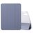 Mobigear Tri-Fold Gel iPad 11 (2025) Hoes TPU,Kunstleer Bookcase + Stylus Houder - Babyblauw