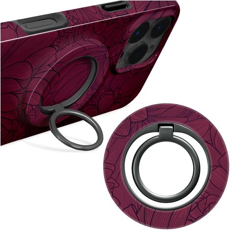 MIO Holder MagSafe Telefoonring - Berry Blooms Universeel