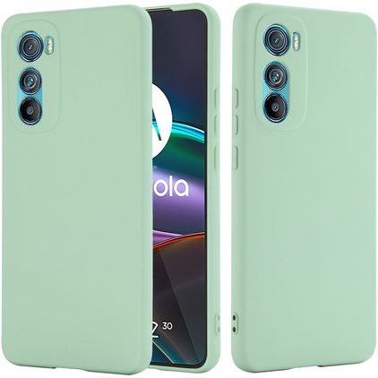Mobigear Rubber Touch Motorola Edge 30 Siliconen Hoesje Backcover - Groen