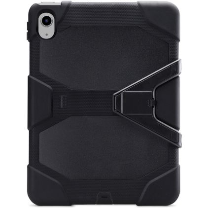Xccess Survivor Essential iPad Mini 7 (2024) Hoes Hard Kunststof,Siliconen Backcover + Standaard - Zwart