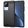 Mobigear Brushed Slim POCO F4 Hoesje Flexibel TPU Backcover - Zwart