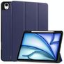 Mobigear Tri-Fold iPad Air 13 Inch (2024) Hoes Bookcase + Stylus Houder - Donkerblauw