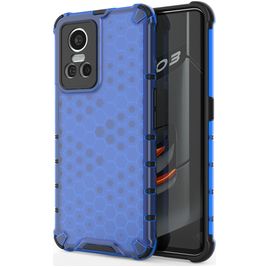 Mobigear Honeycomb Realme GT Neo 3 Hoesje Hardcase Backcover Shockproof - Blauw