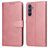 Mobigear Wallet Samsung Galaxy A17 Hoesje Bookcase Portemonnee - Roségoud