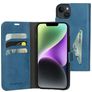 Mobiparts Classic Wallet iPhone 14 Plus Hoesje Bookcase Portemonnee - Steel Blue