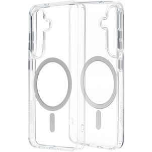 Mobiparts Hardcover Doorzichtig Samsung Galaxy S25 MagSafe Hoesje Hardcase Backcover - Transparant