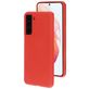 Mobiparts Samsung Galaxy S21 Siliconen Hoesje Backcover - Scarlet Red