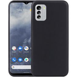Mobigear Colors Nokia G60 5G Hoesje Flexibel TPU Backcover - Zwart