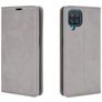 Mobigear Retro Slim Samsung Galaxy A12 Hoesje Bookcase Portemonnee - Grijs
