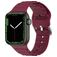 Mobigear Bumpy Siliconen Apple Watch Bandje Gespsluiting - 49/46/45/44 mm - Bordeaux Rood