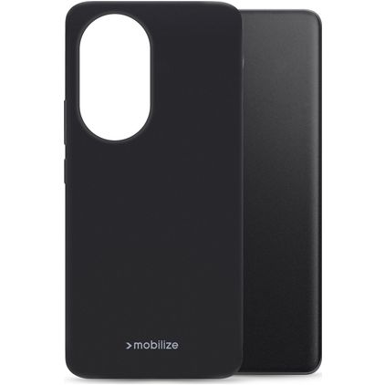 Mobilize Rubber Gelly HONOR 200 Pro Hoesje Flexibel TPU Backcover - Zwart