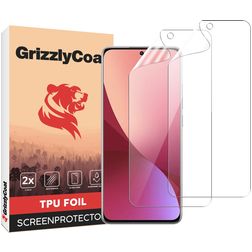 GrizzlyCoat Xiaomi 12X Hydrogel TPU Screenprotector - Case Friendly + Installatieframe (2-Pack)